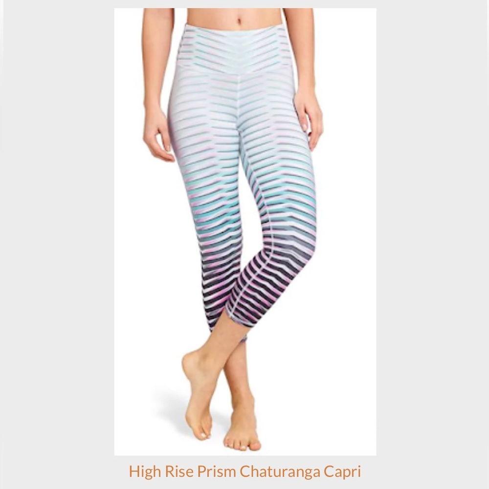 Athleta High Rise Prism Chaturanga Capri leggings size Small